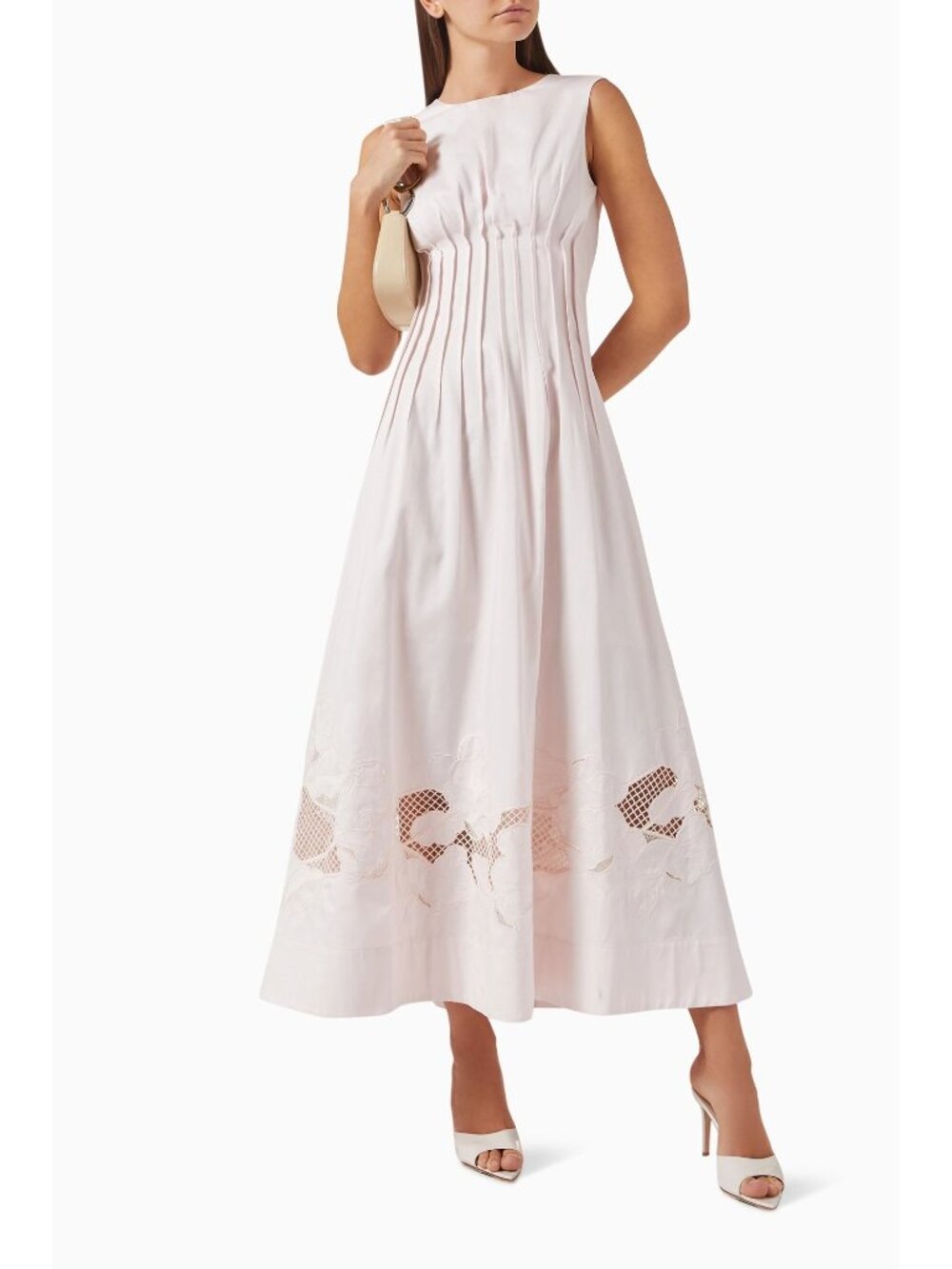 CLEA Anika Embroidered Dress Pink Size Medium NWT